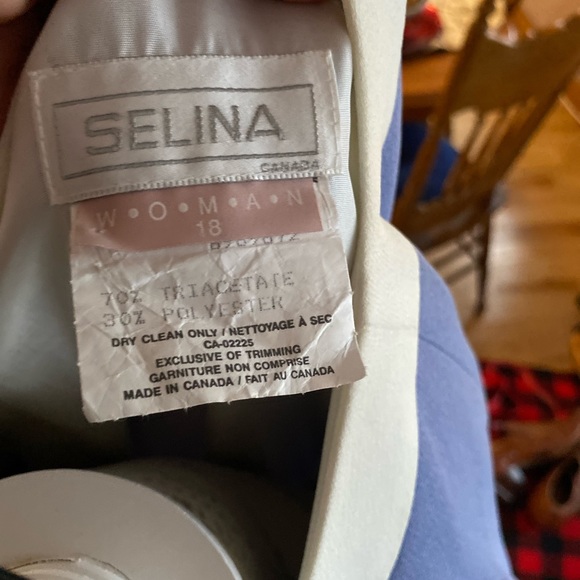 Purple dress with Pearl buttons - two tone - size 18 - Picture 3 of 5